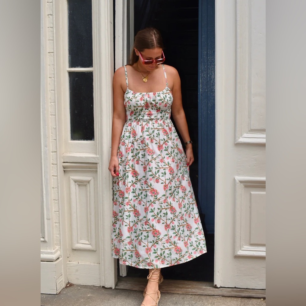 Worn once! Madison Matthew’s Sally Midi Dress. Pattern different than cover. S.